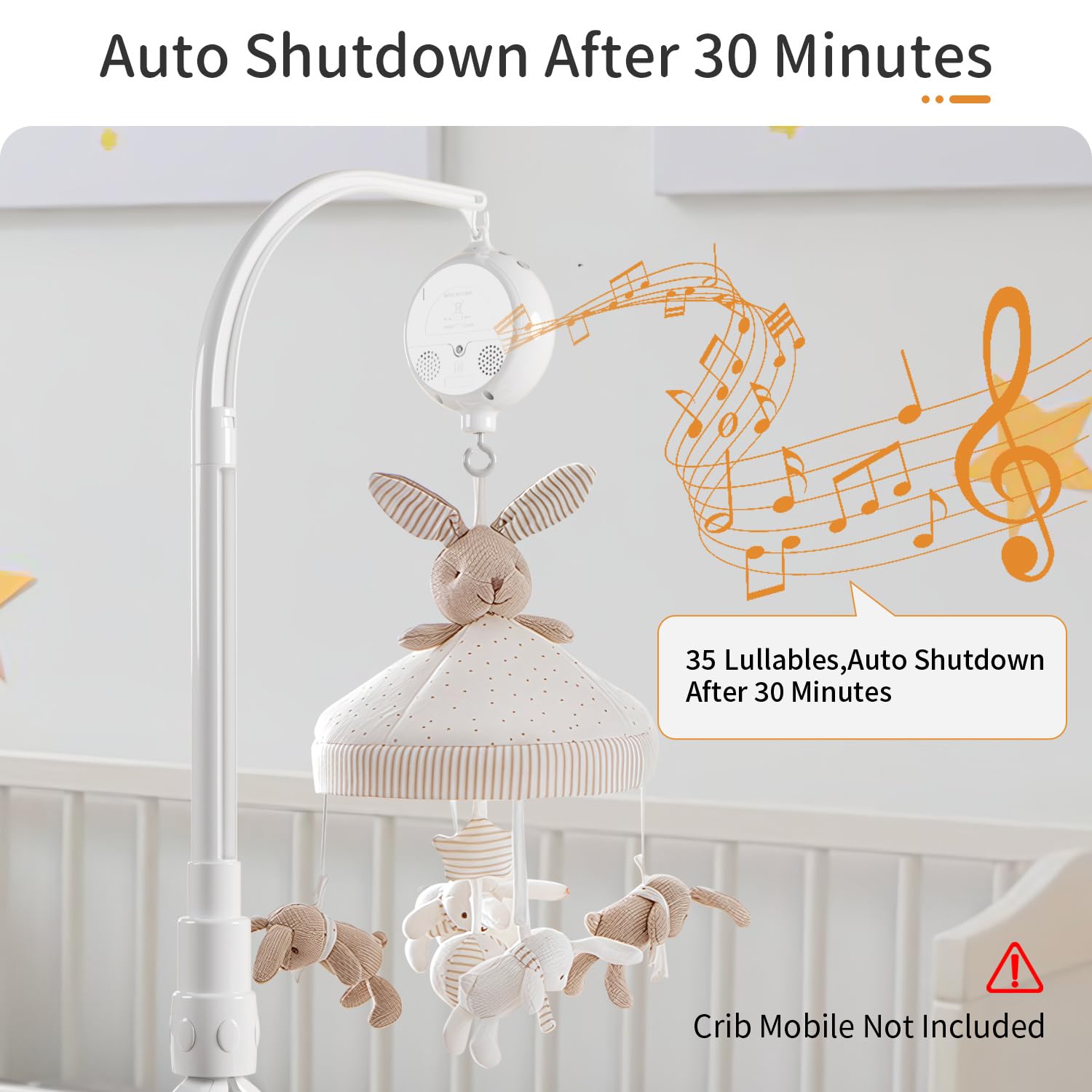 Buy FEISIKE Crib Mobile Motor, Baby Music Box Spinner with 3